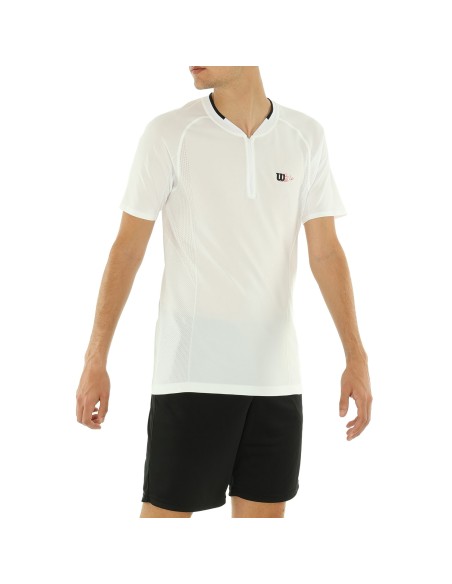 Camiseta Wilson Series Seamless Zip Henley 2.0 | Ofertas de pádel